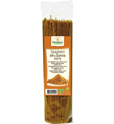 Priméal Organic Spaghetti Tarwe Quinoa Curry Bio (500 gr)