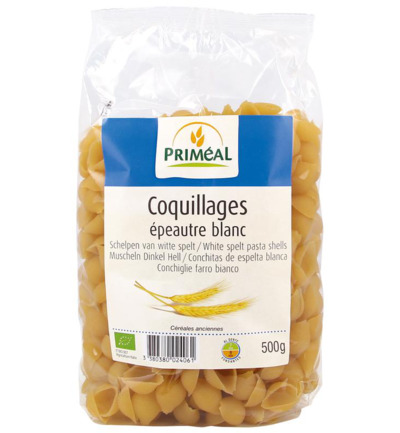 Priméal Spelt Schelpen Wit Bio (500 gr)