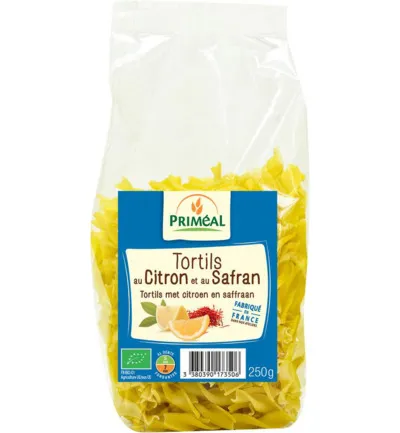 Priméal Fusilli Tortils Citroen Safraan Bio (250 gr)