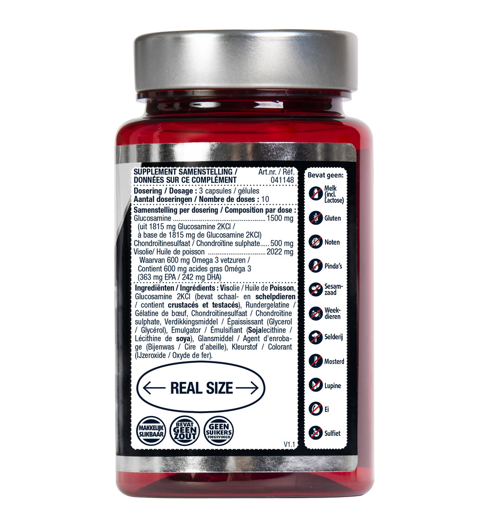 Lucovitaal Glucosamine Chondroïtine Visolie (30 capsules)