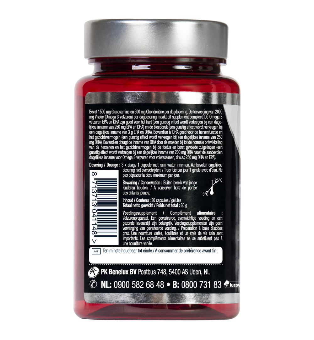 Lucovitaal Glucosamine Chondroïtine Visolie (30 capsules) - image 3