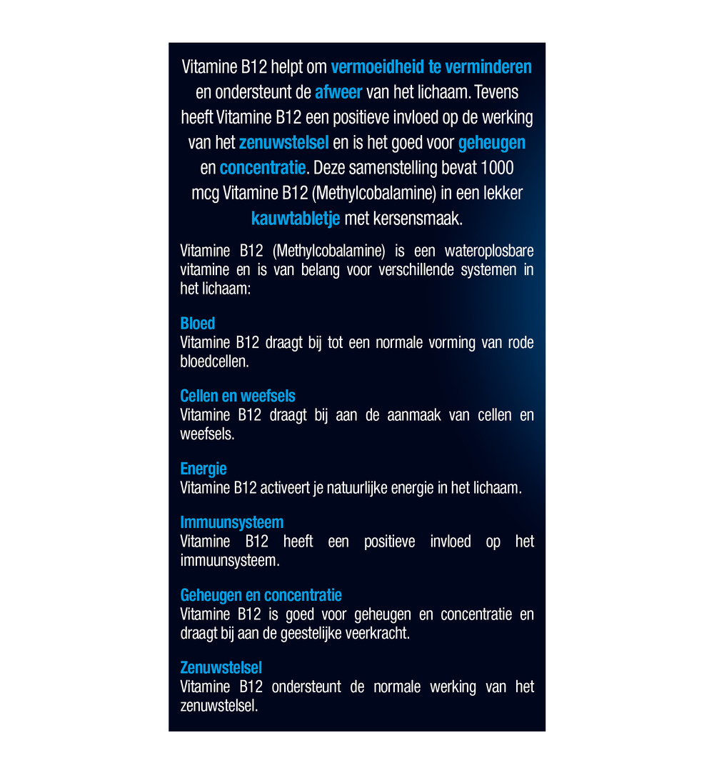 Lucovitaal Vitamine B12 1000mcg (30 tabletten) - image 4