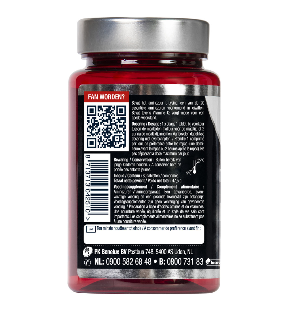 Lucovitaal L-Lysine 1000mg (30 tabletten) - image 3