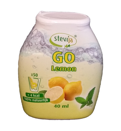 SteviJa Stevia limonadesiroop go lemon (40 ml)