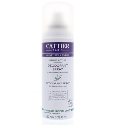 Cattier Deodorant spray cardamom patchouli (100 ml)