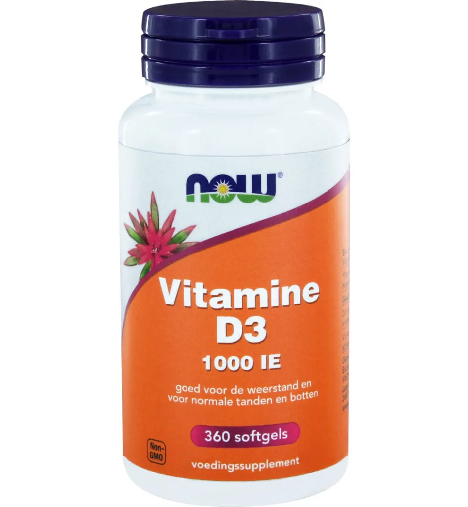 Now Vitamine D3 1000IE (360 softgels)