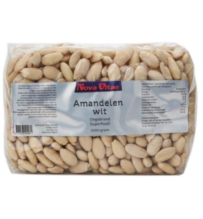 Nova Vitae Amandelen Wit Ongebrand Raw (1000 gr)