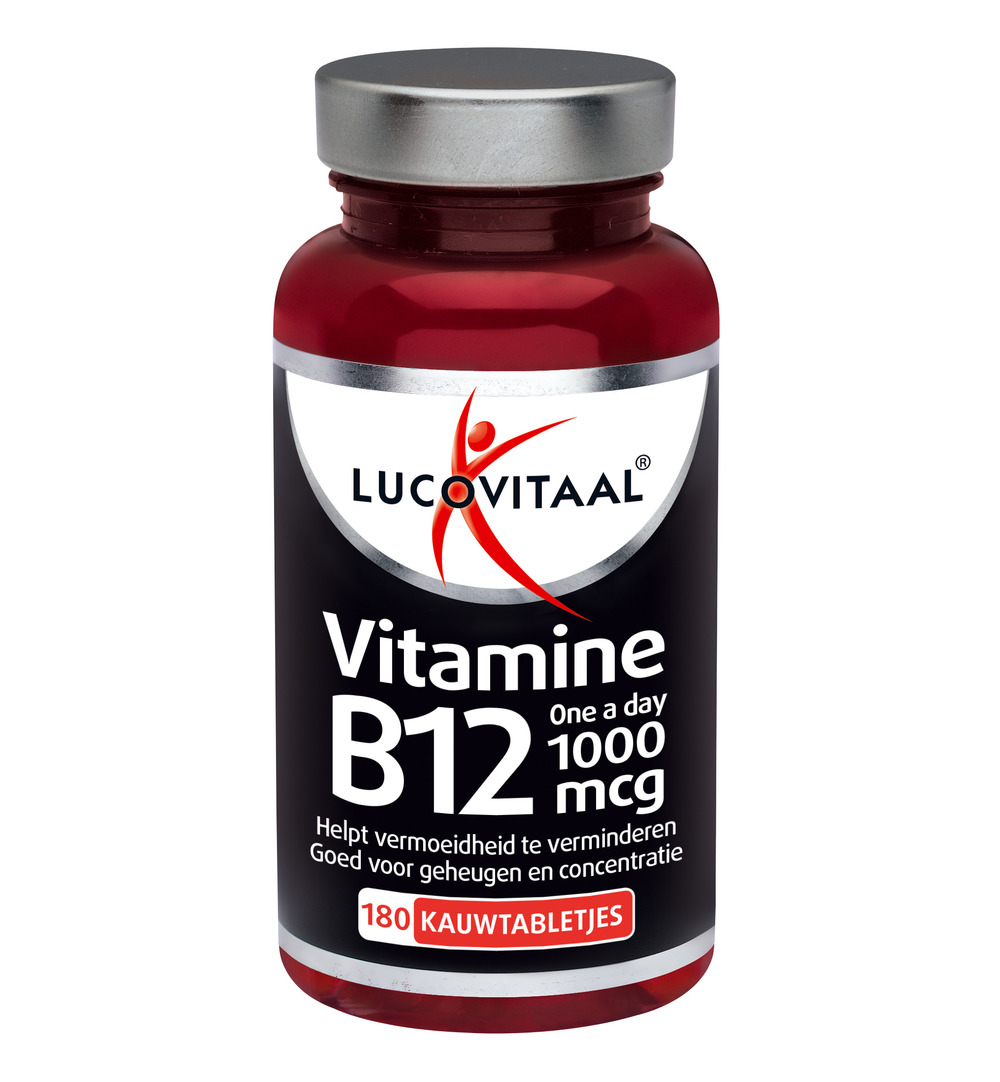 Lucovitaal Vitamine B12 1000mcg (180 kauwtabletten)
