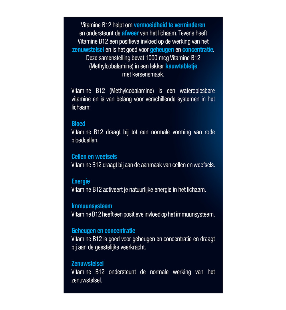 Lucovitaal Vitamine B12 1000mcg (180 kauwtabletten) - image 5