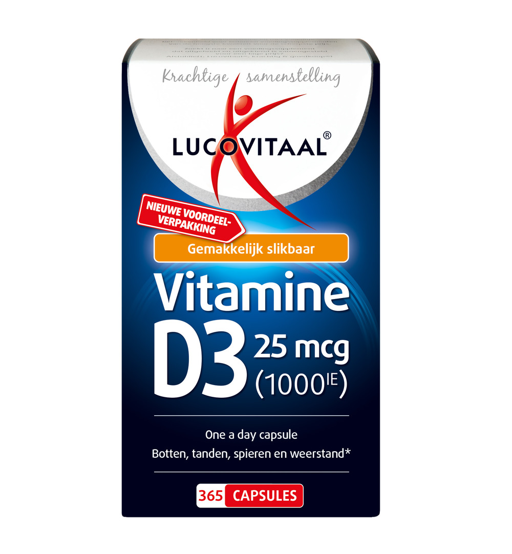Lucovitaal Vitamine D3 25mcg (365 capsules)