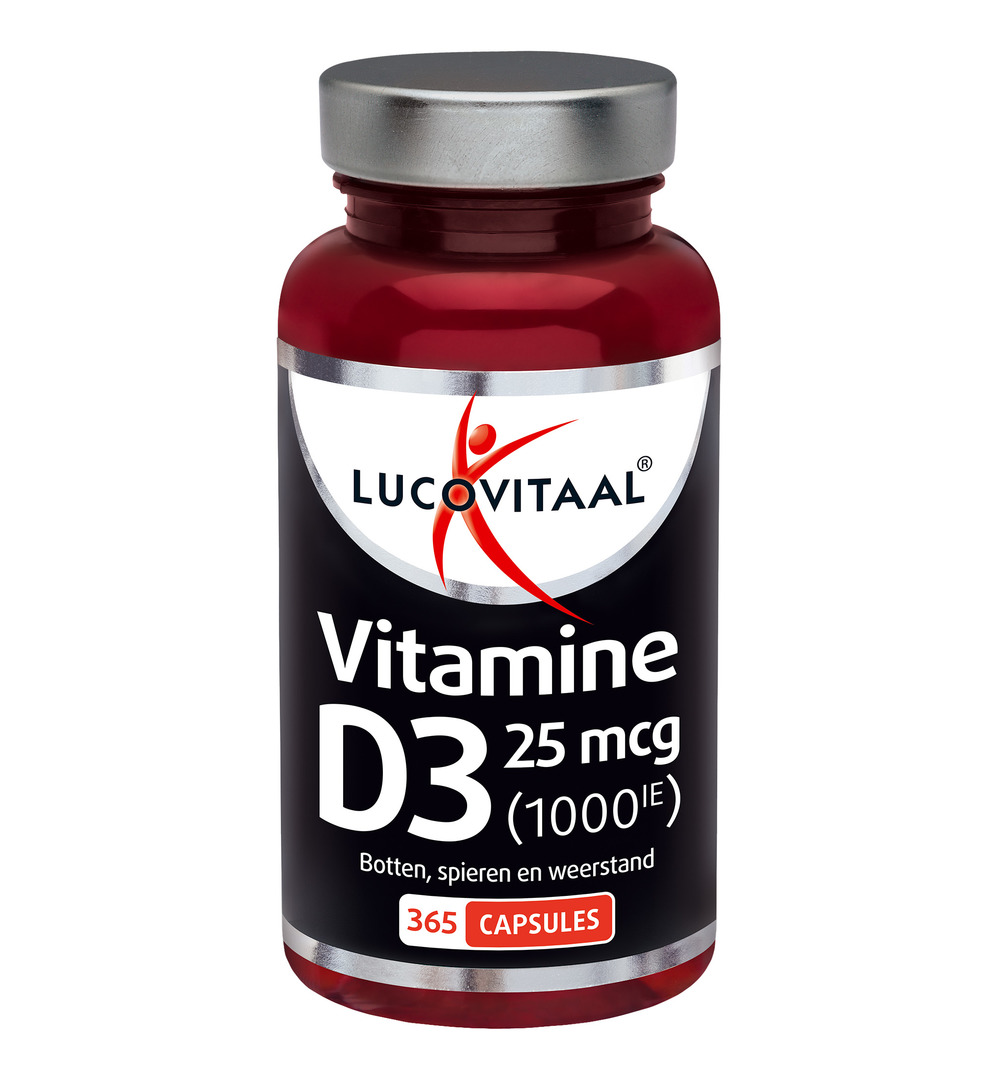 Lucovitaal Vitamine D3 25mcg (365 capsules)