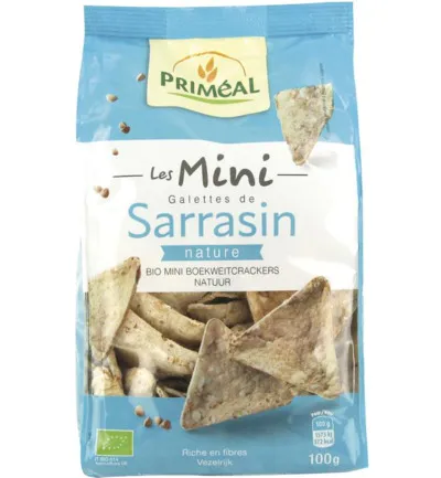 Priméal Mini Boekweitcrackers Naturel Bio (100 gr)