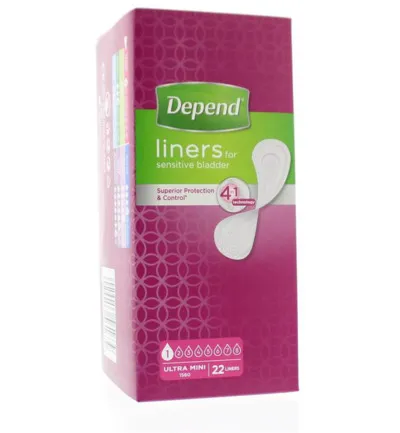 Depend Lady ultra mini (22 stuks)