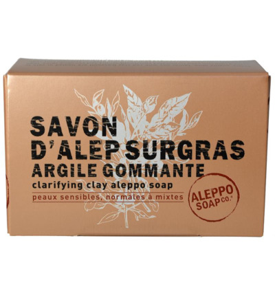 Aleppo Soap Co Aleppo zeep met klei in doosje (150 gr)