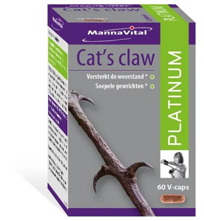 Mannavital Cats claw platinum (60 capsules)