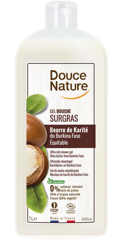 Douce Nature Douchegel sheabutter ultrarijk bio (1000 ml)