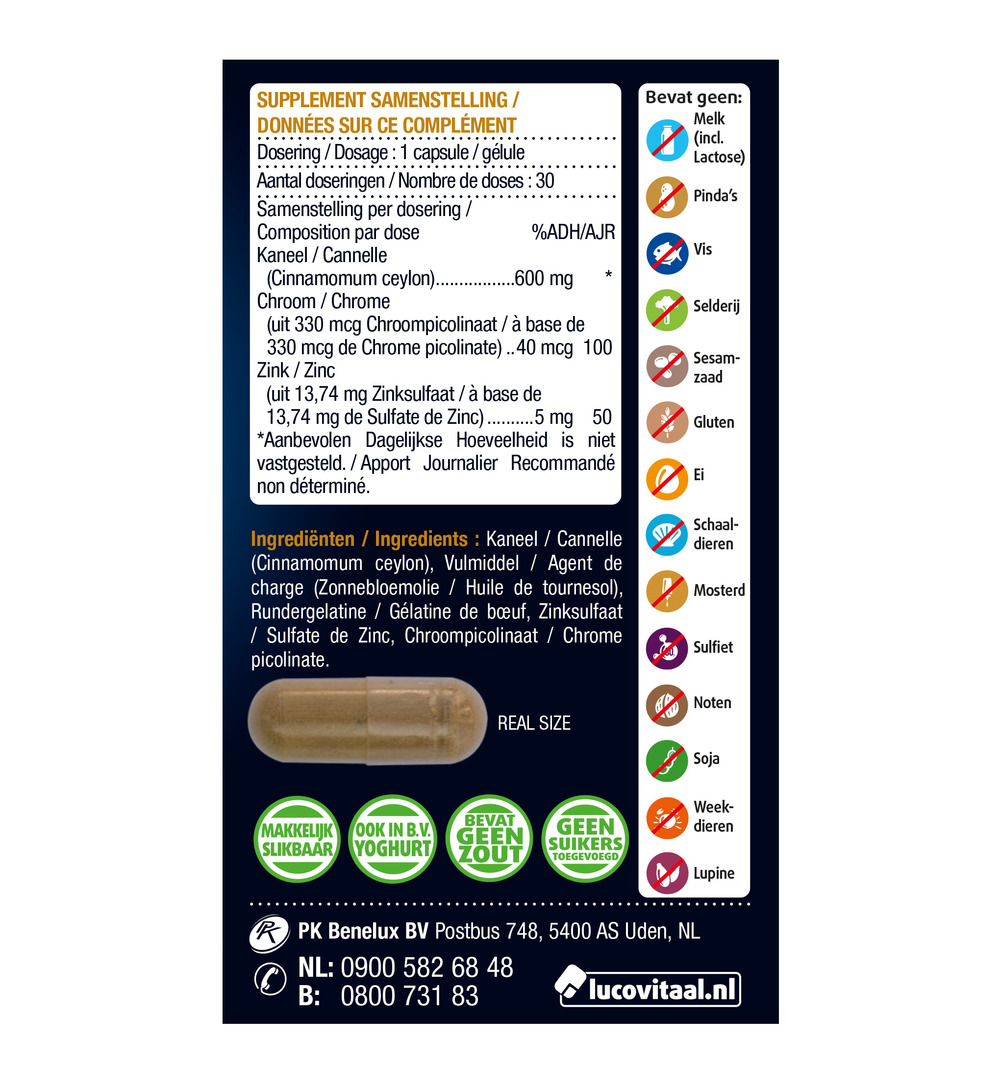 Lucovitaal Bloedsuikerspiegel (30 capsules) - image 2