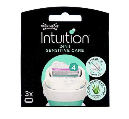 Wilkinson Intuition Sensitive Care 2-in-1 Verwisselbare Mesjes (3 stuks)