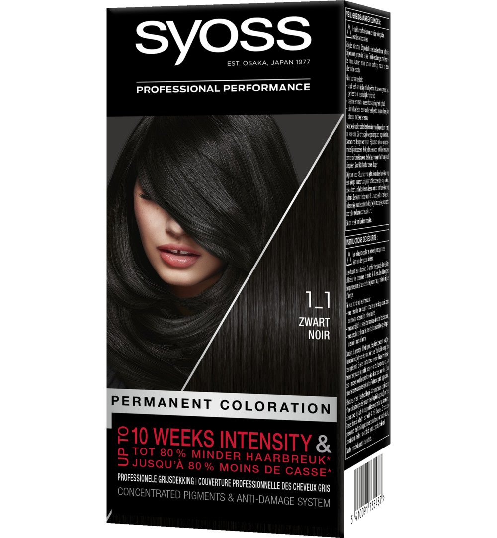 Syoss Color baseline 1-1 black haarv (1 set)