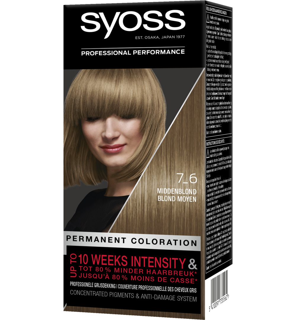 Syoss Color baseline 7-6 middenblond (1 set)