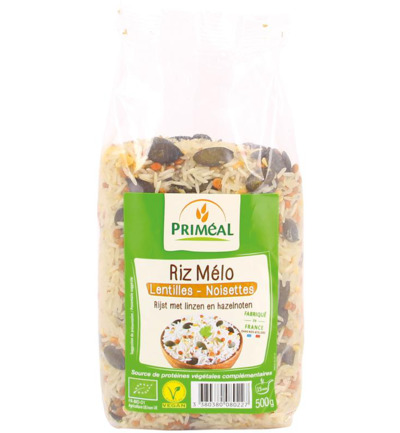 Priméal Rijst Linzen En Hazelnoten Bio (500 gr)