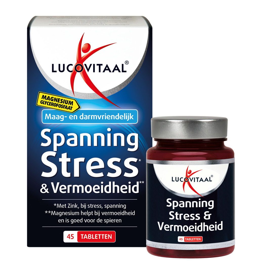 Lucovitaal Magnesium Spanning, Stress & Vermoeidheid (45 tabletten) - image 3