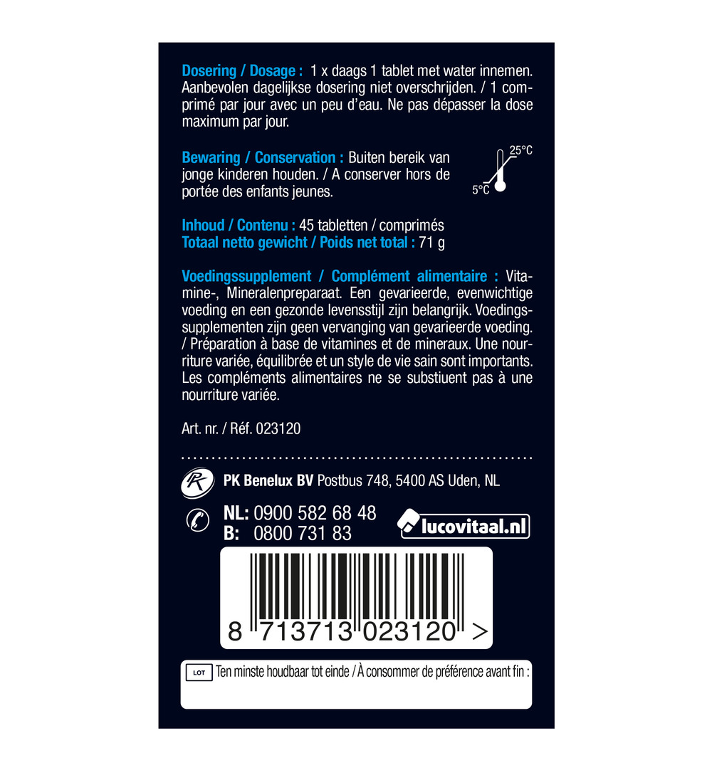 Lucovitaal Magnesium Spanning, Stress & Vermoeidheid (45 tabletten) - image 6