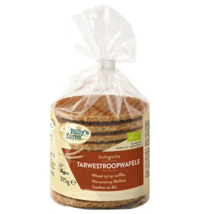 Billy's Farm Tarwestroopwafels bio (315 gr)