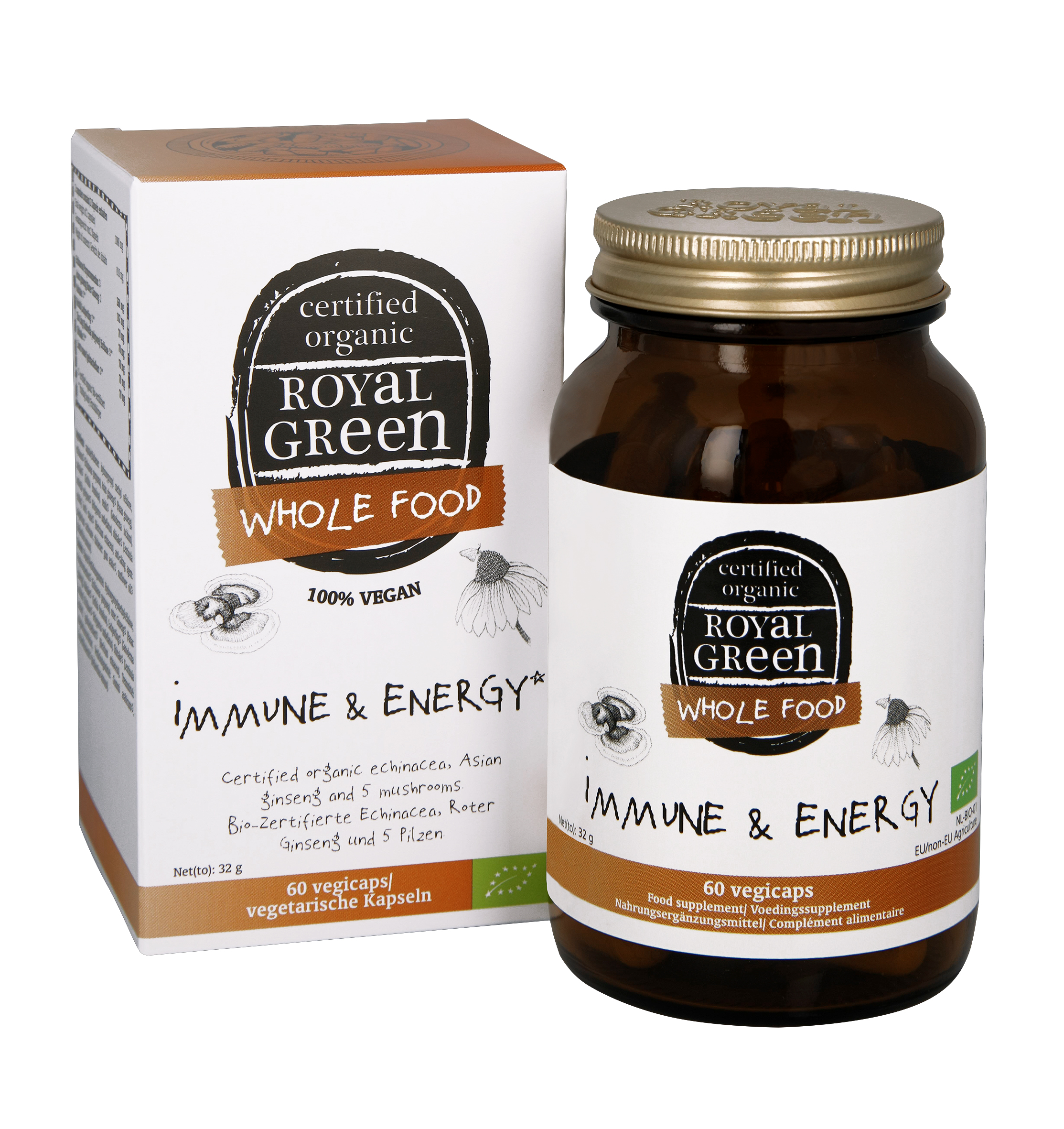 Royalgreen Immune & Energy Bio (60 vega capsules)