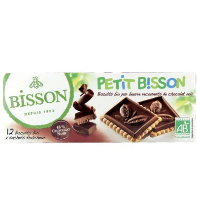 Bisson Petit Bisson Theebiscuit Pure Chocolade Bio (150 gr)