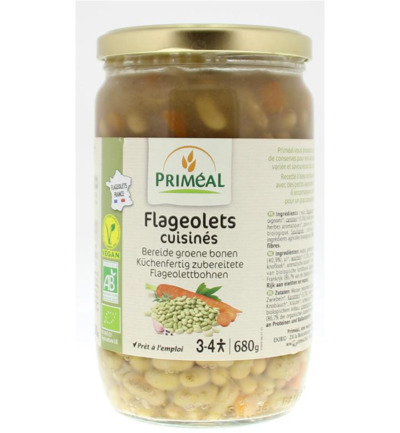 Priméal Bereidegroene Bonen Bio (680 gr)