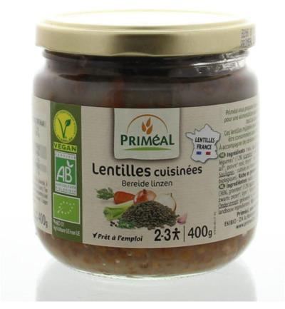 Priméal Bereide Linzen Bio (400 gr)