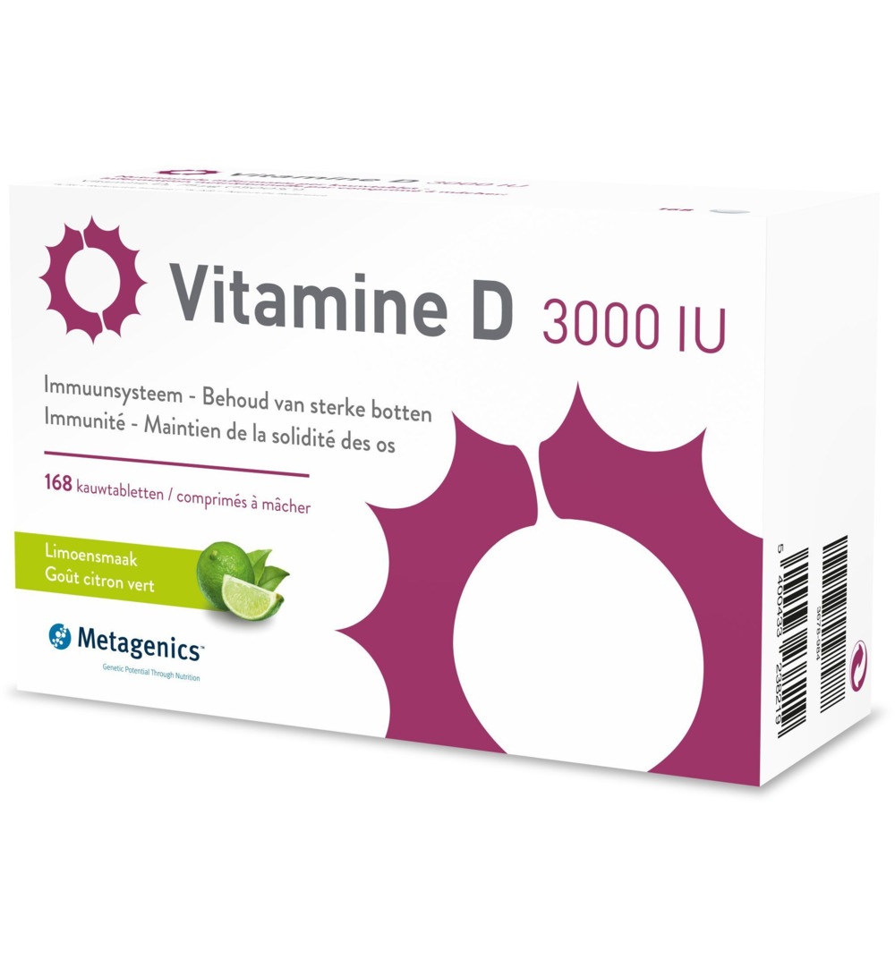 Metagenics Vitamine D 3000Iu (168 tabletten)