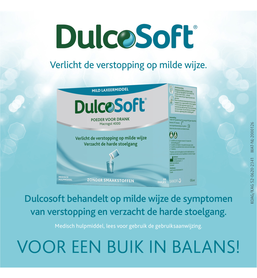 Dulcosoft zakjes (20 stuks)
