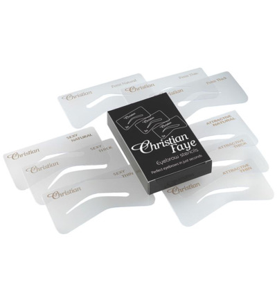 Christian Faye Eyebrow Stencil Set Spa (1 stuk)