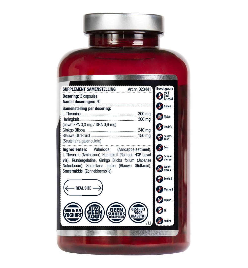 Lucovitaal L-Theanine Omega 3 (210 capsules)