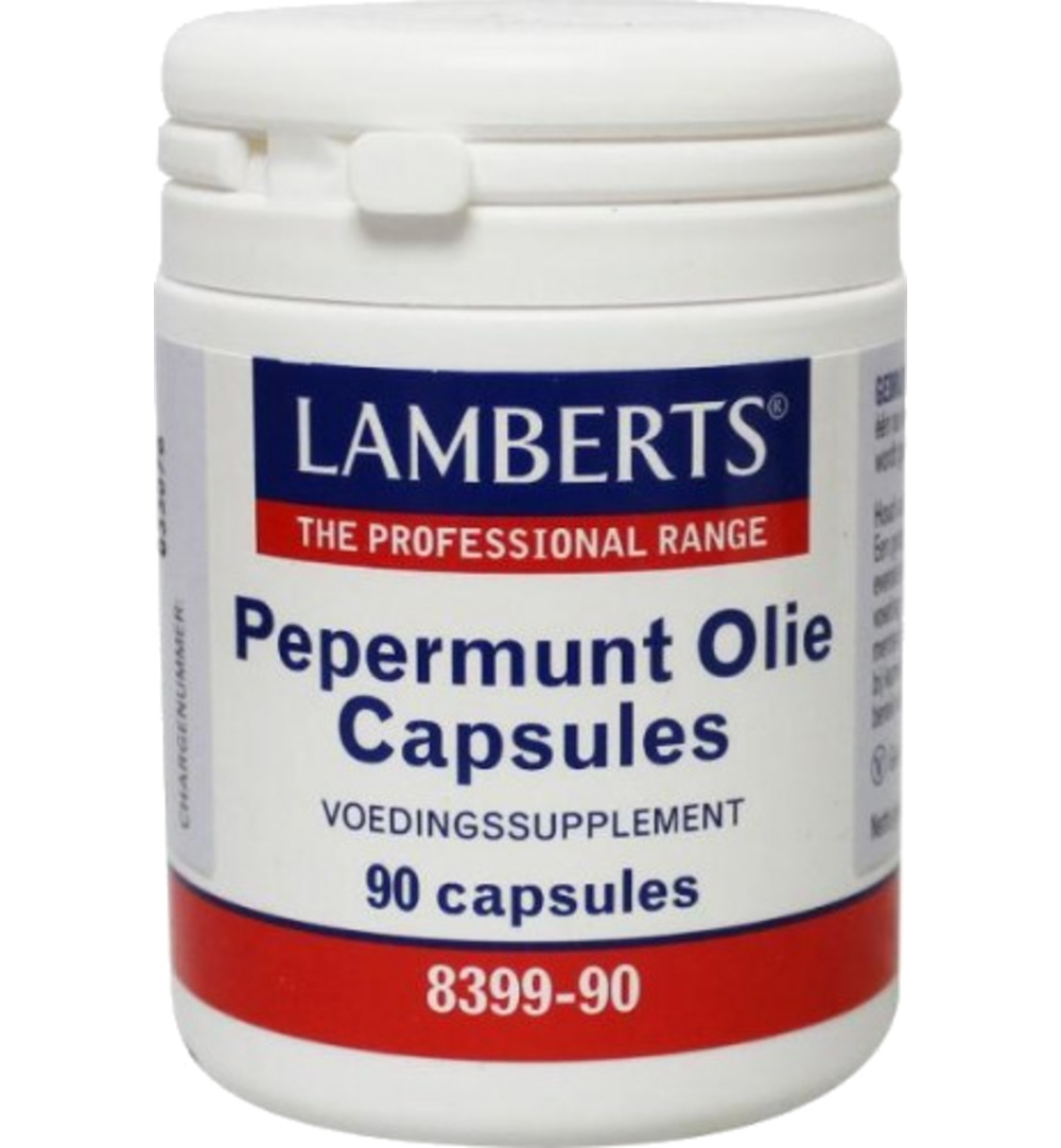 Lamberts Pepermuntolie 100mg (90 vega capsules)