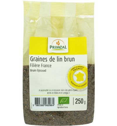 Priméal Lijnzaad Bruin Bio (250 gr)