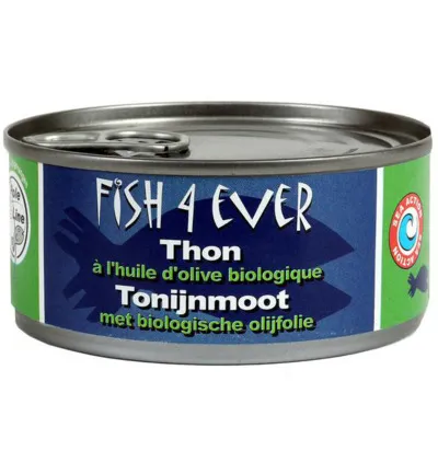 Fish 4 Ever Tonijnmoot In Olijfolie (160 gr)