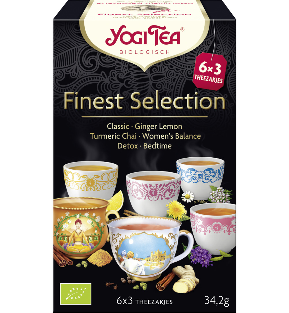 Yogi Tea Finest selection bio (3 x 6 stuks)