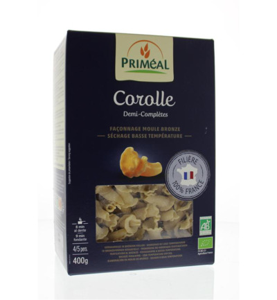 Priméal Corolle halfvolkoren pasta bio (400 gr)
