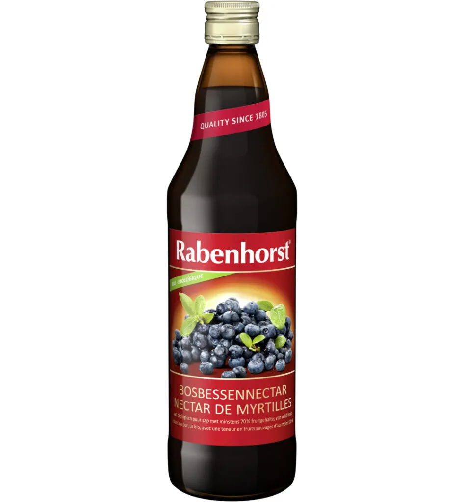 Rabenhorst Bosbessen/blauwe bes nektar bio (750 ml)