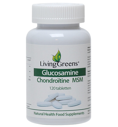 LivingGreens Glucosamine chondroitine MSM (120 tabletten)