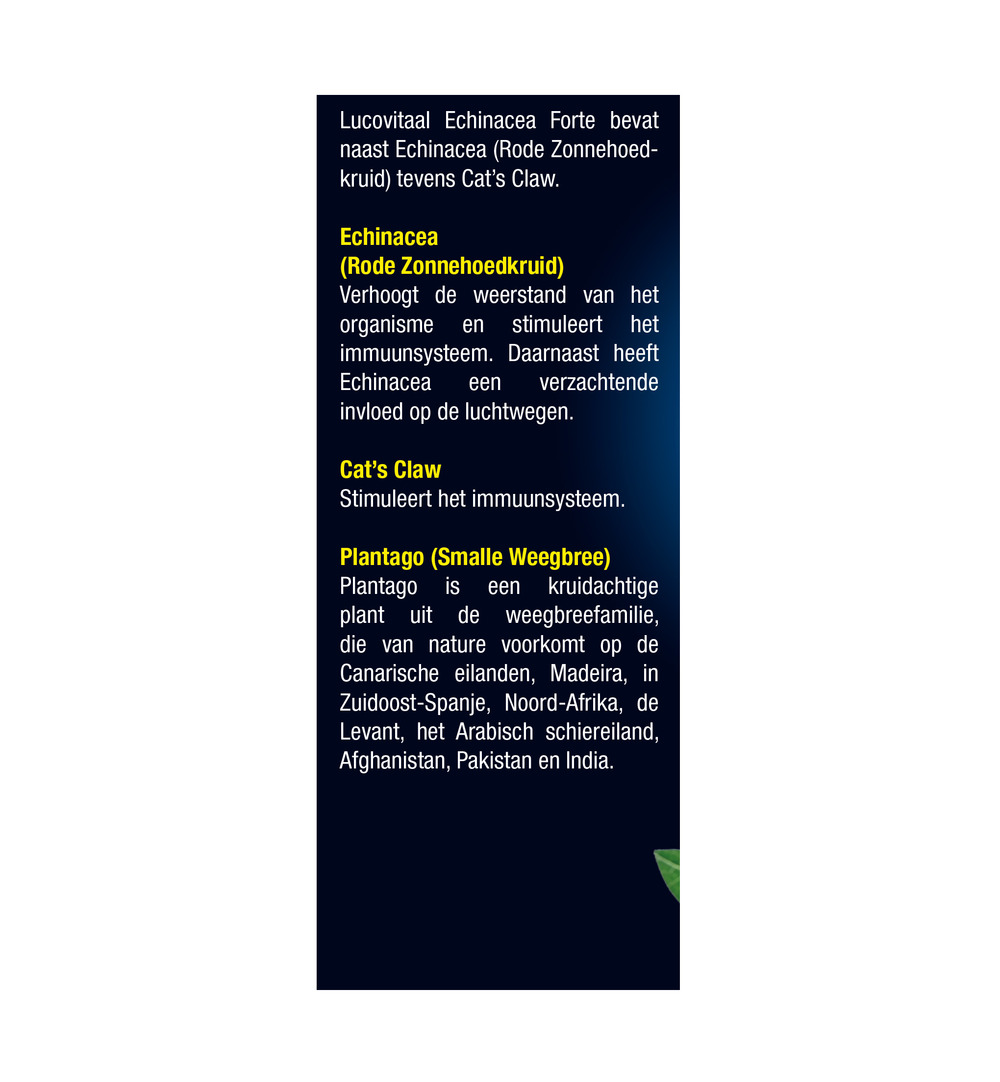 Lucovitaal Echinacea Druppels Cat's Claw (100 ml) - image 4