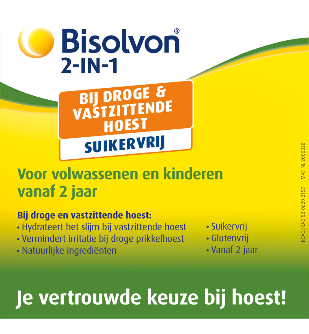 Bisolvon Drank 2-in-1 suikervrij (120 ml) - image 2