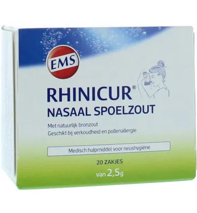 Rhinicur Neus spoelzout 2.5gram (20 stuks)