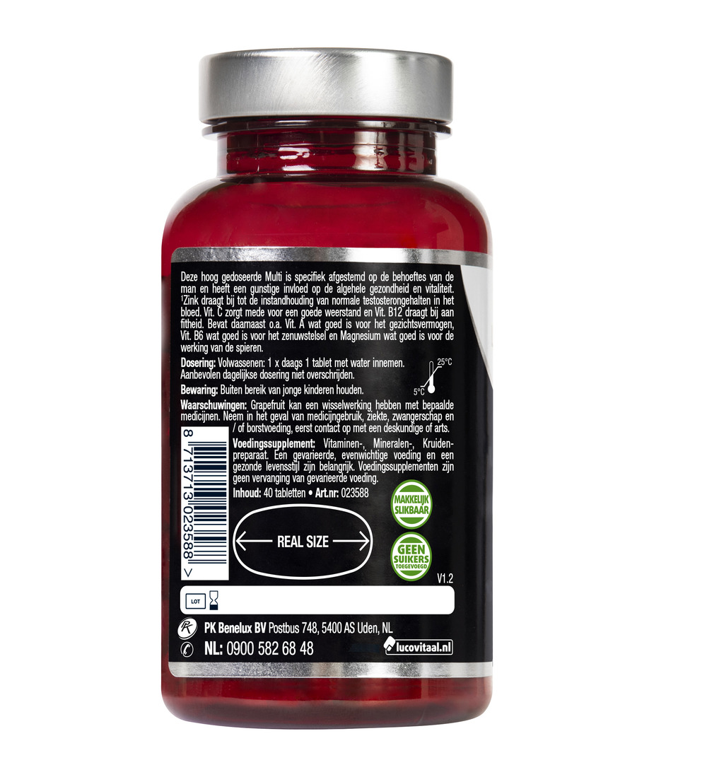 Lucovitaal Multi+ Compleet Man (40 tabletten) - image 3