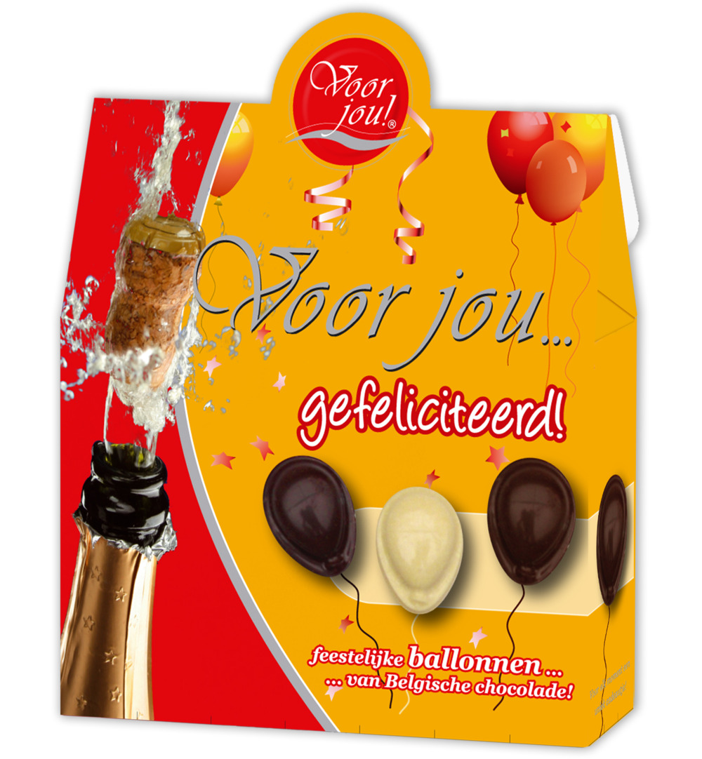 Voor Jou! Cadeau doos gefeliciteerd (100 gr)
