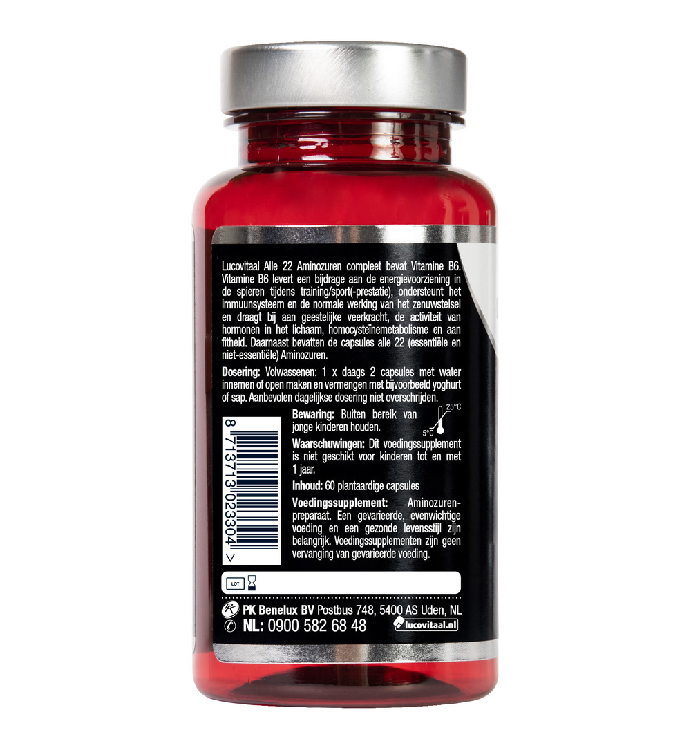 Lucovitaal Alle 22 Aminozuren Compleet (60 capsules) - image 2