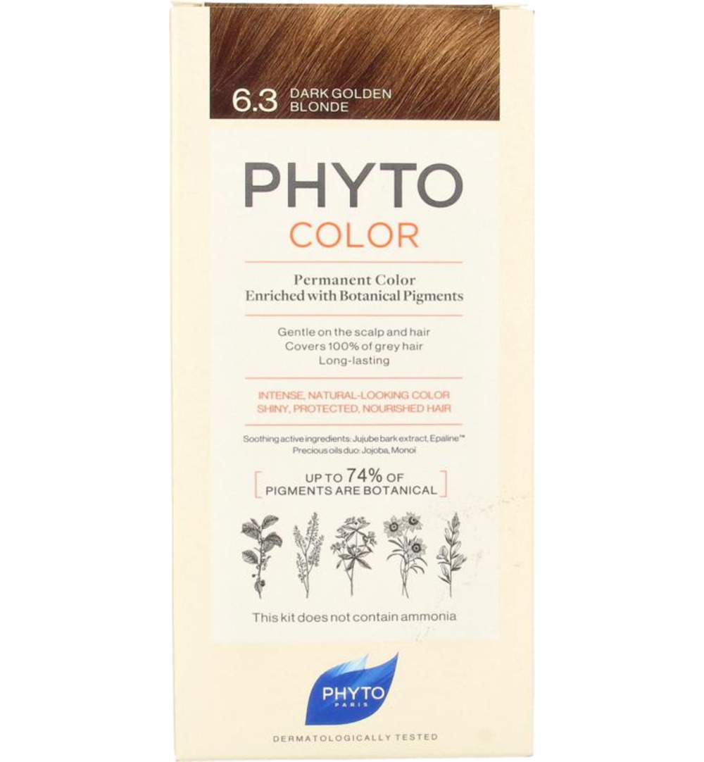 Phyto Paris Phytocolor blond fonce dore 6.3 (1 stuk)
